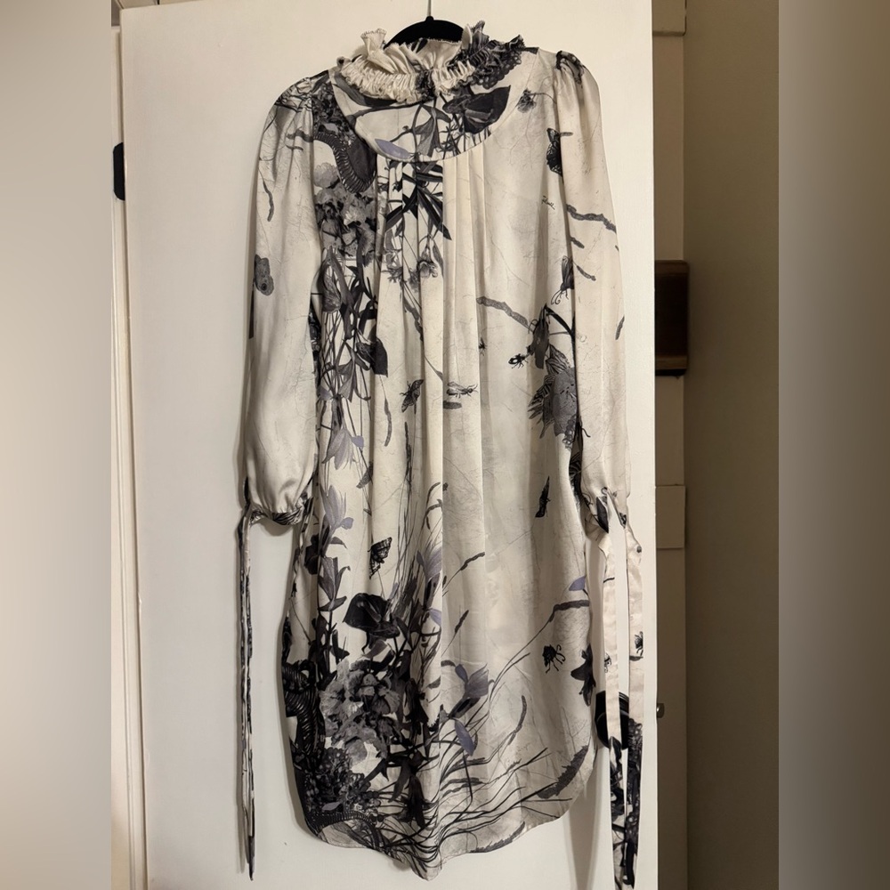 Just Cavalli Printed Silky Tunic Dress | Size XL - Picture 12 of 12